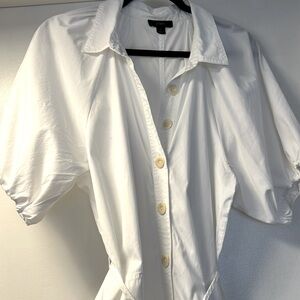 J. Crew 100% Cotton White Maxi Dress Size Large